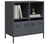 Sideboard Anthracite Cold-Rolled Steel 68x39x73.5cm 2-Drawer Cabinet Storage Box