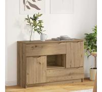 Sideboard Artisan Oak 100x30x65.6cm Engineered Wood with Drawer & 2 Doors Modern