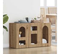 Sideboard Artisan Oak 100x35x59cm Engineered Wood Modern Storage Console Scandi