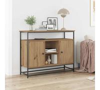 Sideboard Artisan Oak 100x35x80cm Engineered Wood 2 Door Modern Storage Durable