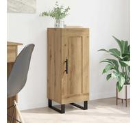 Sideboard Artisan oak 34.5 x 34 x 90 cm Engineered wood & iron Modern Compact UK