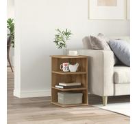 Sideboard Artisan Oak 35x35x55 cm Engineered Wood Metal Storage Cabinet Compact