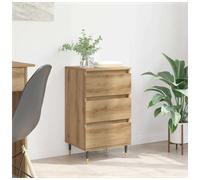 Sideboard Artisan oak 35x40x70cm Engineered Wood Drawer Modern Black Legs Accent