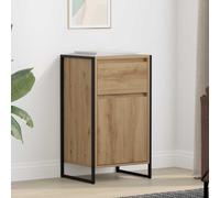 Sideboard Artisan Oak 43x36x75.5cm Eng. Wood Industrial Storage with Drawer Door