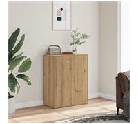 Sideboard Artisan Oak 60x30x75 cm Engineered Wood Compact Storage Cabinet 1-Door