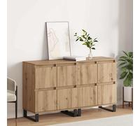 Sideboard Artisan Oak 60x35x70cm Engineered Wood 4-Door Compact Slim Storage