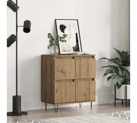 Sideboard Artisan Oak 60x35x70cm Engineered Wood 4-Door Modern Storage Designer