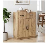 Sideboard Artisan Oak 66x34.5x87cm Engineered Wood 1 Drawer 2 Door Storage Home