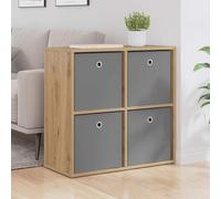 Sideboard Artisan Oak 68.5x32x67cm Engineered Wood 4-Drawer Minimalist Storage