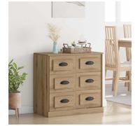vidaXL Sideboard Artisan Oak 70 x 35.5 x 67.5 cm Engineered Wood