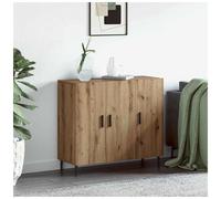 Sideboard Artisan Oak 90x34x80cm Engineered Wood 3-Door Modern Storage Ideal