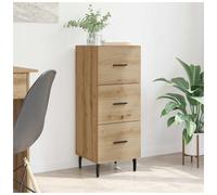 Sideboard Artisan Oak Engineered Wood 34x34.5x90cm Slim Modern Storage Unit Plus