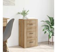 Sideboard Artisan Oak Engineered Wood 40x33x70cm Textured Antique Finish 2 Doors