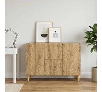 vidaXL Sideboard Artisan Oak 89 x 34.5 x 60 cm Engineered Wood