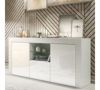 Sideboard Aurora 145Cm - White With Gloss Doors