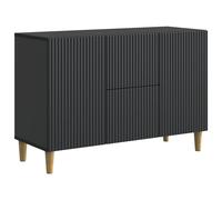 vidaXL Sideboard with Drawer Black 89 x 34.5 x 60 cm Engineered Wood