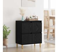 vidaXL Sideboard Black Oak 60 x 35 x 70 cm Engineered Wood