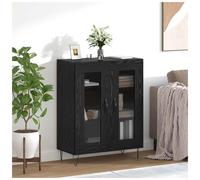 vidaXL Sideboard Black Oak 69.5 x 34 x 90 cm Engineered Wood