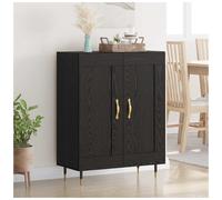 vidaXL Sideboard Black Oak 69.5 x 34 x 90 cm Engineered Wood