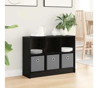 vidaXL Sideboard with Drawer Black Oak 73.5 x 22.5 x 53.5 cm