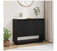vidaXL Sideboard Black oak 97 x 29 x 75 cm Engineered wood