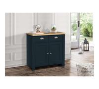 Birlea Highgate 2 Door 2 Drawer Sideboard One Size Navy Blue & Oak