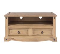 Corona Antique Wax Flat Screen TV Unit, Anitque Wax