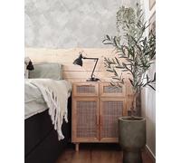 Vidaxl Sideboard Brown 60X30X75 Cm Solid Wood Pine And Natural Rattan