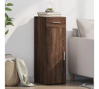 Sideboard Brown Oak 30x42.5x93 cm Engineered Wood 1 Drawer 1 Door Extra Storage