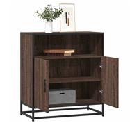 Sideboard Brown Oak 68x35x76 cm Engineered Wood Metal Industrial Storage Buffet