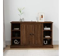 Sideboard Brown Oak Engineered Wood 100x35.5x60 cm Rustic Storage Cabinet 2-Door