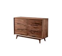 Sideboard Cabinet 120x40x78cm Walnut Entrance Storage Table, Solid Wood Modern Bedroom Storage Cabinet, Storage Furniture Behind The Sofa In The Home Living Room Buffet Cabinet With Storage