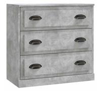 (concrete grey) vidaXL Sideboard Cabinet Cupboard Highboard Home Organiser Engineered Wood