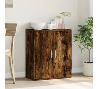 Sideboard Smoked Oak 60x31x70 cm Engineered Wood Storage Cabinet Modern Compact