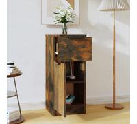 vidaXL Sideboard Smoked Oak 30x30x70 cm Engineered Wood