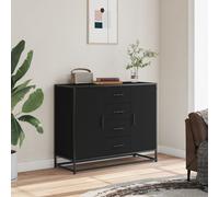Sideboard Cabinet Home Storage Cupboard with Doors & 4 Drawers Kitchen Unit