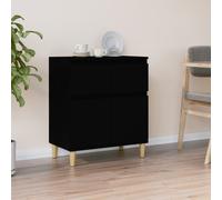vidaXL Sideboard Black 60x35x70 cm Engineered Wood UK