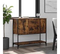 vidaXL Sideboard Smoked Oak 100x36x85 cm Engineered Wood