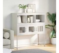 Sideboard Cabinet Kitchen Storage Cupboard w/ Doors & Compartments Buffet Steel