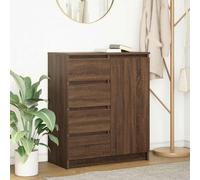 Sideboard Cabinet Living Room Furniture with Door & 4Drawers Storage Cupboard