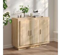 Vidaxl Sideboard Sonoma Oak 92X35X75 Cm Engineered Wood