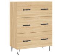vidaXL Sideboard Storage Side Cabinet Cupboard Sonoma Oak Engineered Wood