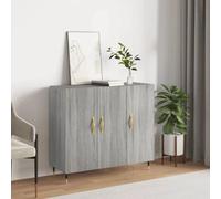 vidaXL Sideboard Grey Sonoma 90x34x80 cm Engineered Wood