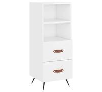 (high gloss white) vidaXL Sideboard Storage Cabinet Cupboard Side Cabinet White Engineered Wood