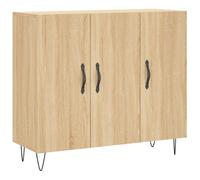 (sonoma oak) vidaXL Sideboard Cabinet Storage Cabinet Cupboard Grey Sonoma Engineered Wood