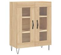 (sonoma oak) vidaXL Sideboard Storage Cabinet Cupboard Side Cabinet White Engineered Wood