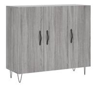 Vidaxl Sideboard Grey Sonoma 90X34X80 Cm Engineered Wood
