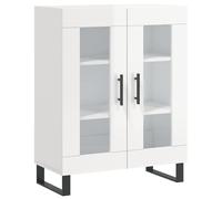 vidaXL Sideboard High Gloss White 69.5x34x90 cm Engineered Wood