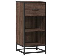 vidaXL Sideboard Brown Oak 35.5x35x76 cm Engineered Wood and Metal, Brown