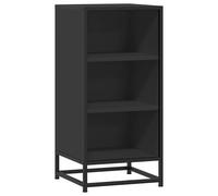 vidaXL Sideboard Black 35.5x35x76 cm Engineered Wood and Metal, Black